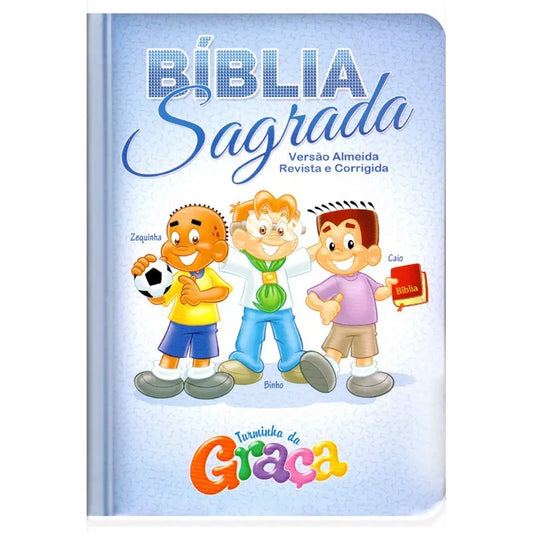 Bíblia da Turminha da Graça Capa Almofadada Menino