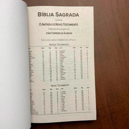 Bíblia Sagrada Salvos Pela Graça ARC Letra Normal Capa Brochura Índice