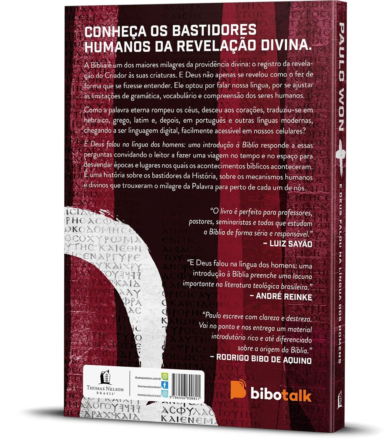 E Deus Falou na Língua dos homens Paulo Won Contra capa