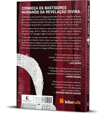 E Deus Falou na Língua dos homens Paulo Won Contra capa