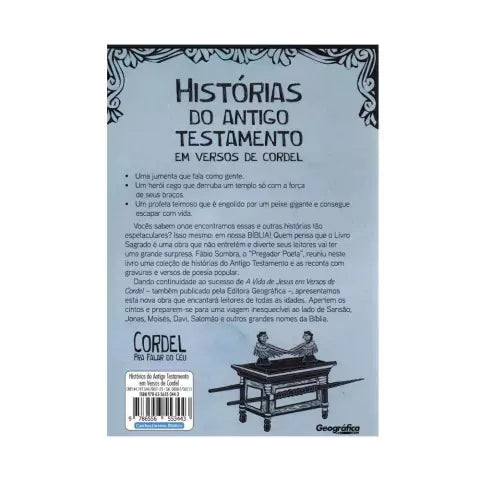 Coleção A Bíblia em Cordel Fábio Sombra Verso