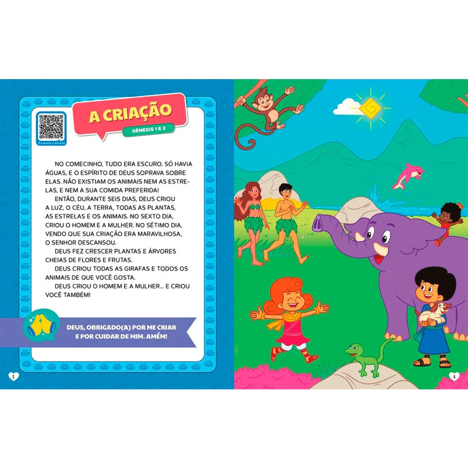 Livro Capa dura 3 Palavrinhas  Bíblia do bebê Criação