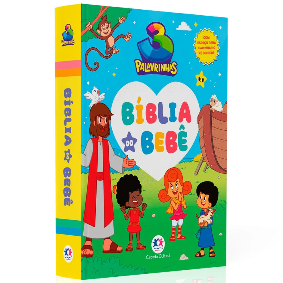 Livro Capa dura 3 Palavrinhas  Bíblia do bebê Criação