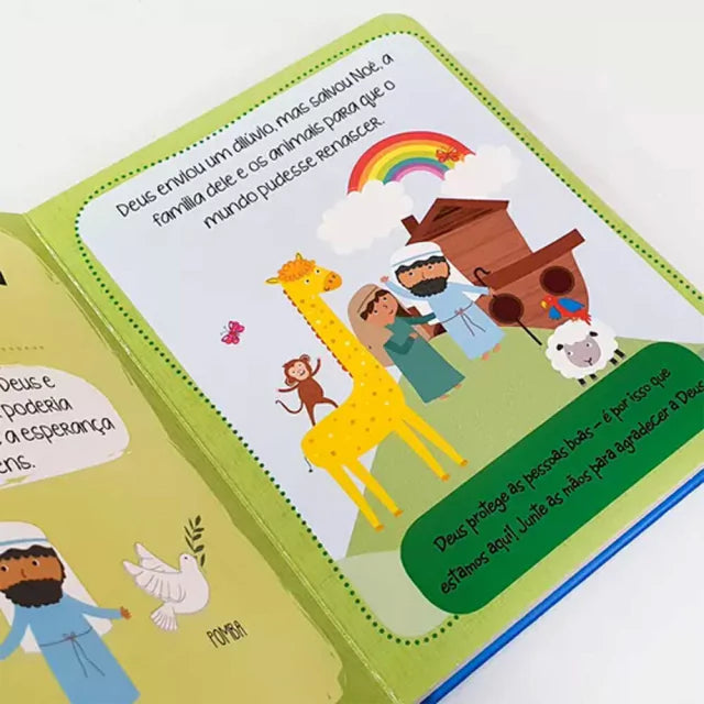Grandes Heróis da Bíblia Bíblia Do Bebê Capa Almofadada Noé