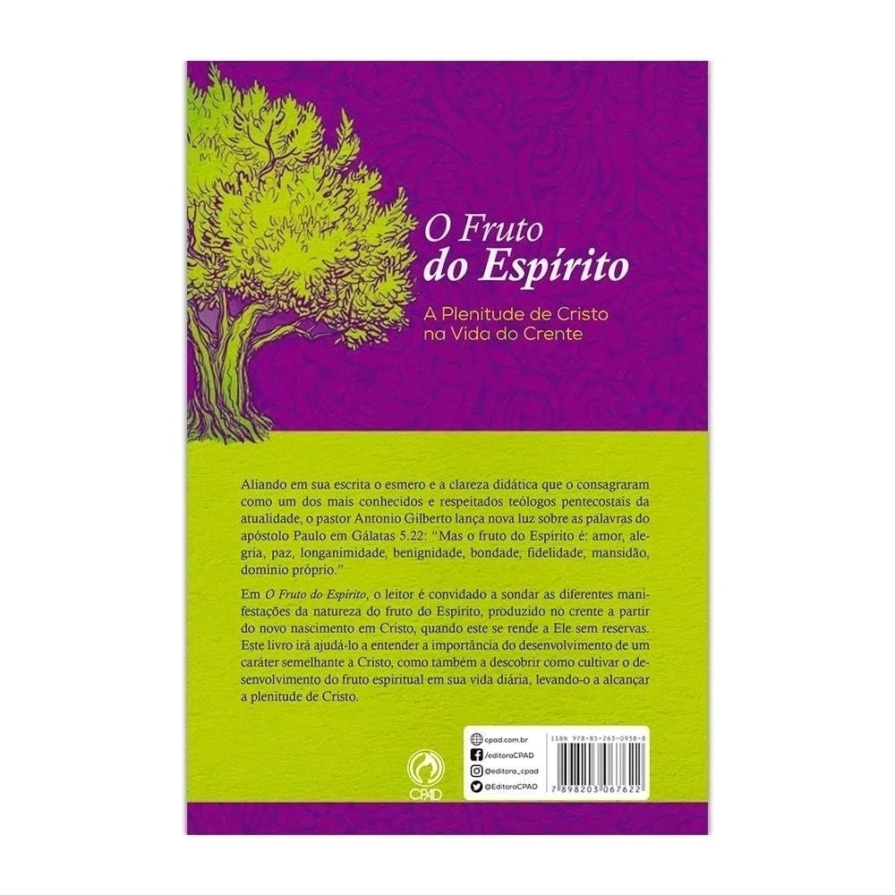 livro O Fruto do Espírito | Antonio Gilberto verso