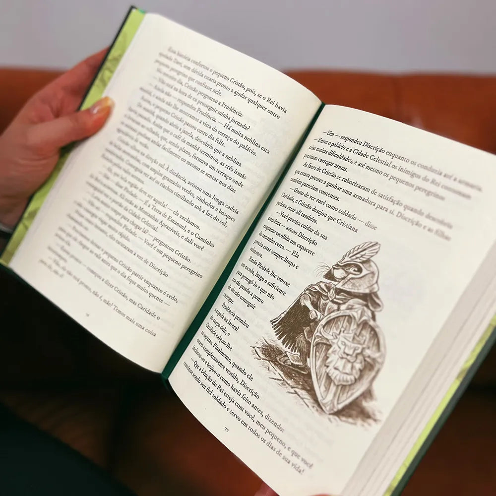 livro O Pequeno Peregrino Ilustrado Escudo
