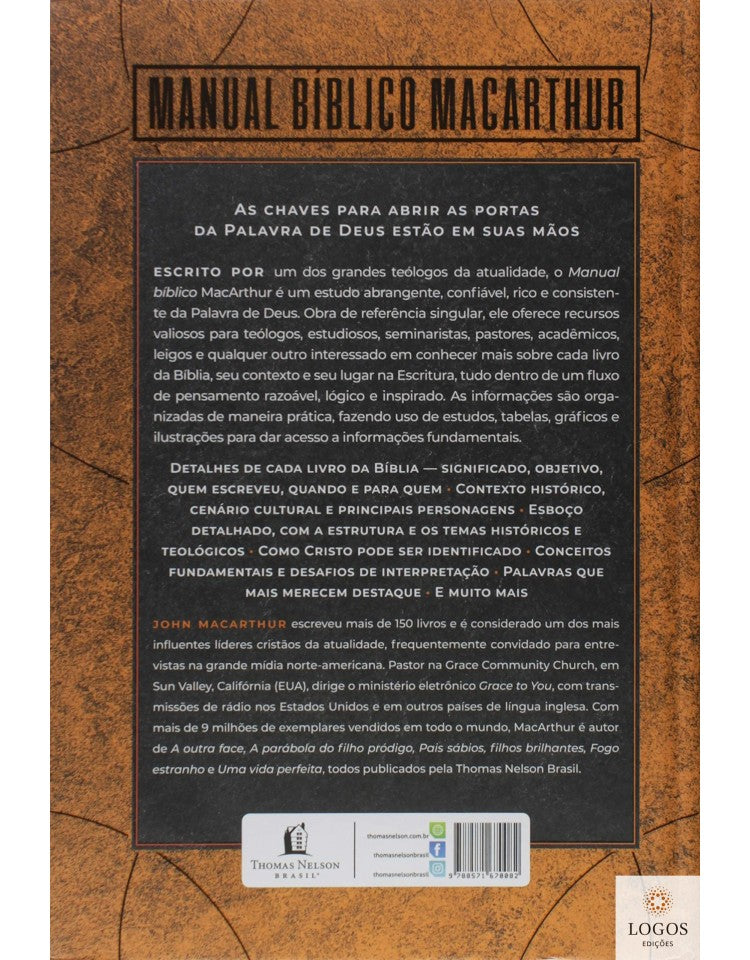 Manual bíblico Macarthur | Livro por livro