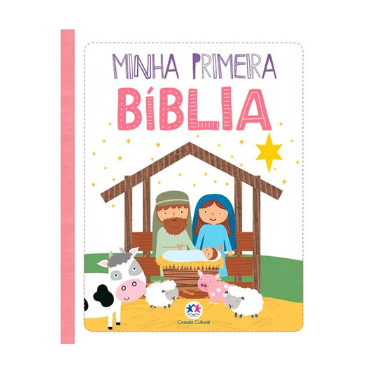 Minha Primeira Bíblia para Meninas Capa almofadada Ciranda Cultural