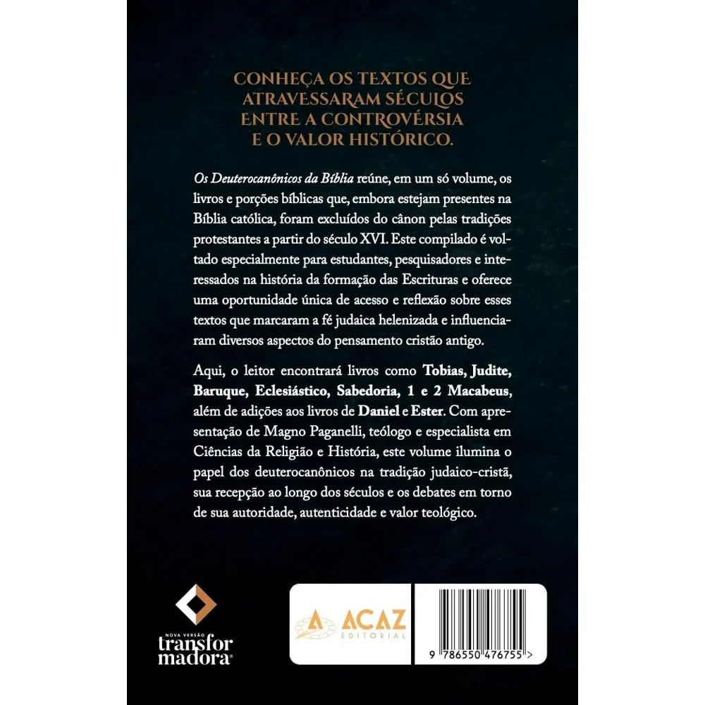 Os Deuterocanônicos da Biblia Verso