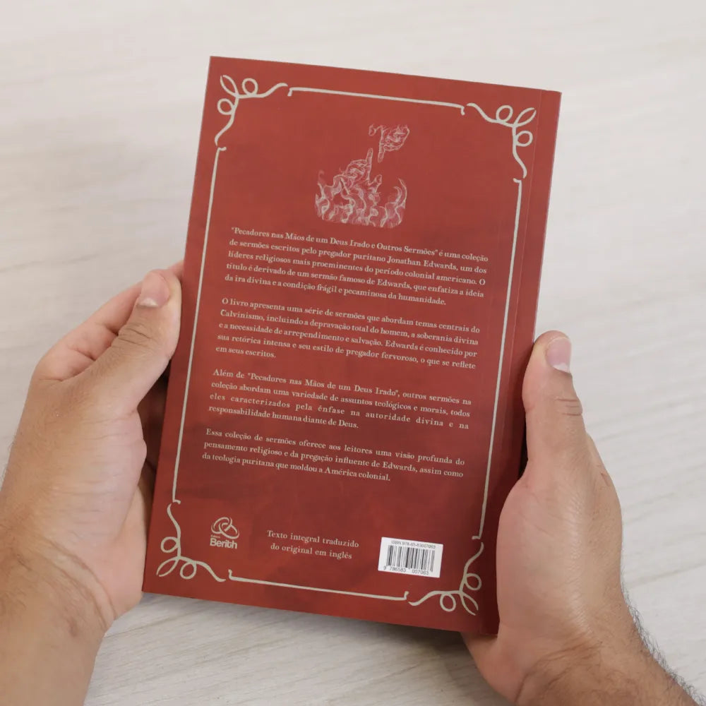 Pecadores Nas Mãos de Um Deus Irado e Outros Sermões Jonathan Edwards Verso