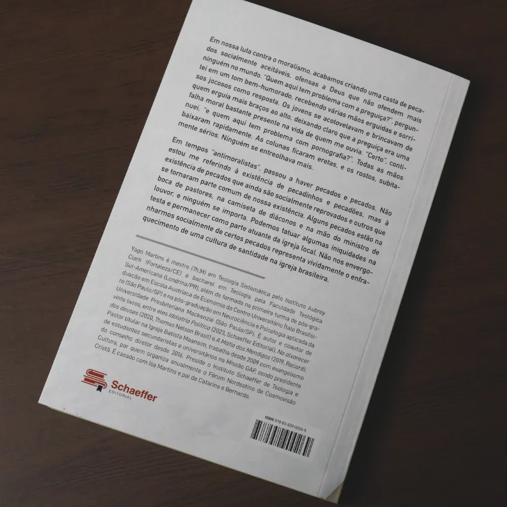 Pecados aceitáveis de Yago Martins contra capa
